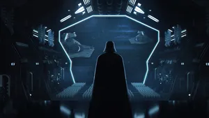 Darth Vader 4k Looks Into Space Wallpaper