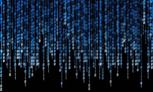 Data Blue Matrix Codes Wallpaper