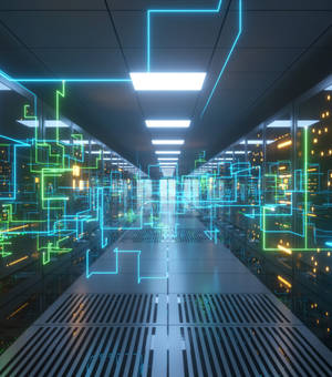 Data Center Digital Information Wallpaper