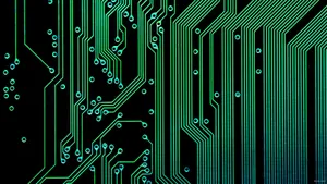 Data Circuits In Motion Wallpaper