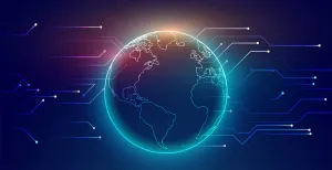 Data Information Exchange Illustration Wallpaper