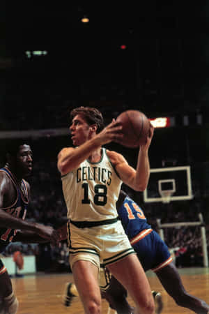Dave Cowens With The Ball In His Hands Wallpaper