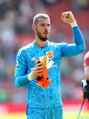 David De Gea Fist Pump Wallpaper