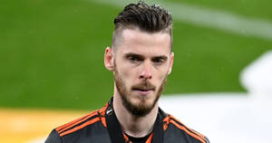 David De Gea In Action - Manchester United's Premier Goalkeeper Wallpaper