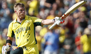 David Warner Yellow Uniform Wallpaper