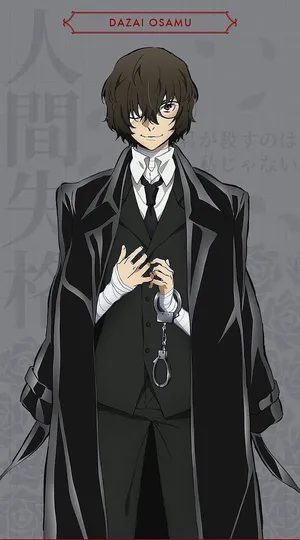 Dazai Osamu - The Dark Suited Enigma Wallpaper