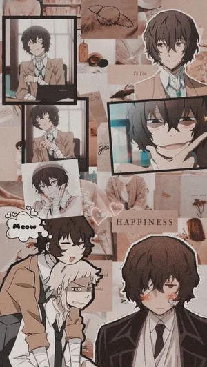 Dazai Photo Collage Wallpaper