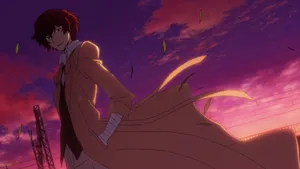 Dazai Purple Sky Wallpaper