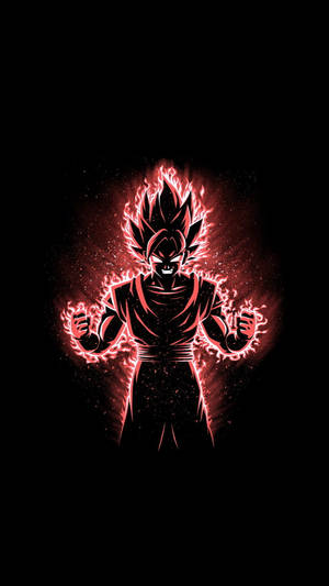 Dbz Goku Black Pfp With Pink Flame Wallpaper