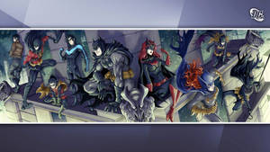 Dc Characters With Nightwing Wallpaper