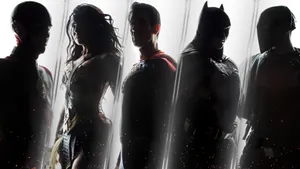 Dc Superheroes Portrait Silhouette Wallpaper