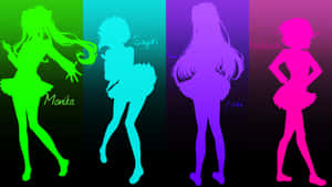 Ddlc Shaddow Cut Outs Fanart Wallpaper