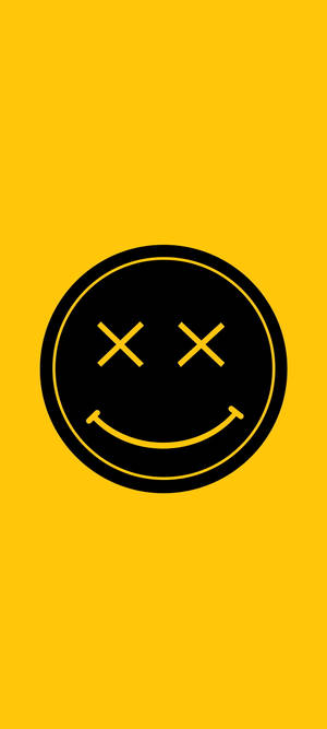 Dead Smile Plain Yellow Iphone Wallpaper