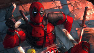 Deadpool In Bathtub Marvel Pc Wallpaper