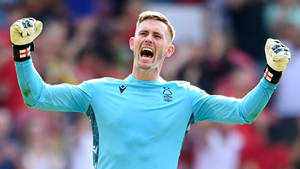 Dean Henderson Cheering Loudly Wallpaper