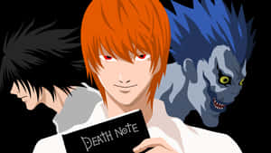 Death Note Main Characters 4k Wallpaper