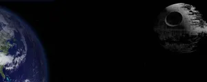 Death Star Orbiting Earth Wallpaper