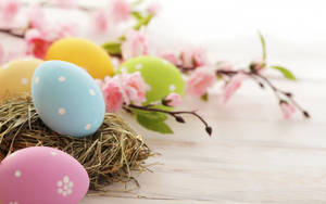 Decorative Easter Eggs Make A Unique And Beautiful Easter Display Wallpaper