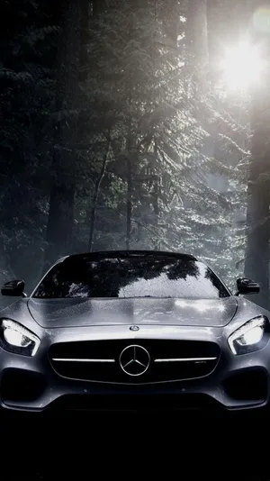 Deep Black Mercedes Iphone X Wallpaper