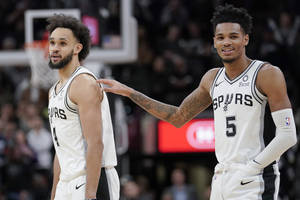 Dejounte Murray And Derrick White Wallpaper