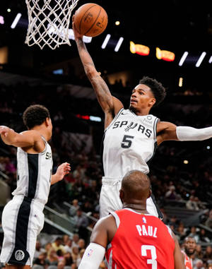 Dejounte Murray Lay-up Shot Wallpaper