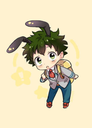 Deku Cute Bunny Headband Wallpaper