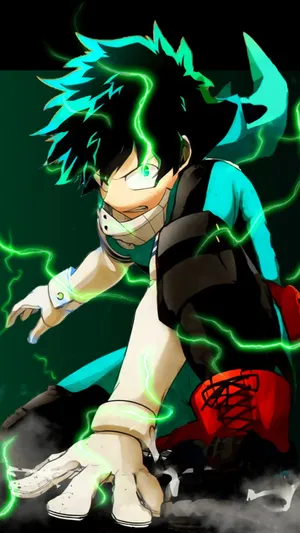 Deku My Hero Academia Anime One For All Full Cowling Wallpaper