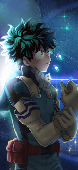 Deku My Hero Academia Iphone Artwork Wallpaper