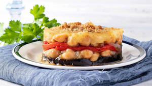 Delectable Baked Moussaka Casserole Wallpaper