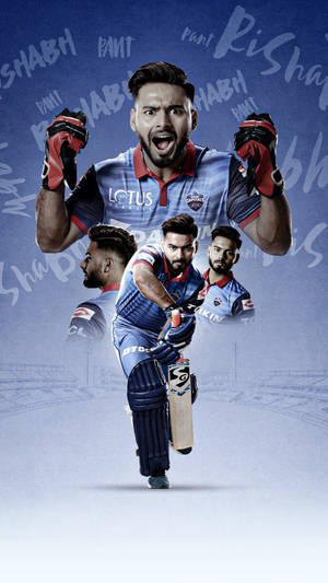 Delhi Capitals Creative Photo Wallpaper
