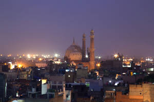 Delhi Chandni Chowk Evening Wallpaper