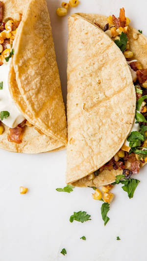 Delicious Famous Mexican Taco Wallpaper