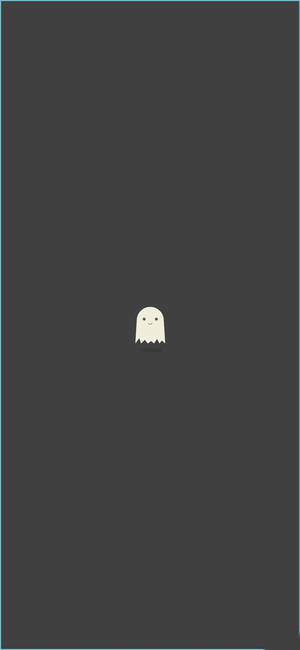 Delightful Ghost Aesthetic Gray Wallpaper