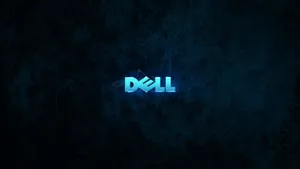 Dell Logo In Neon Blue Wallpaper