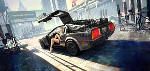 Delorean 4k 5120 X 2441 Wallpaper