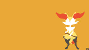 Delphox Minimalist Artwork Wallpaper