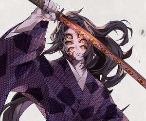 Demon Slayer Kokushibo With Sword Wallpaper