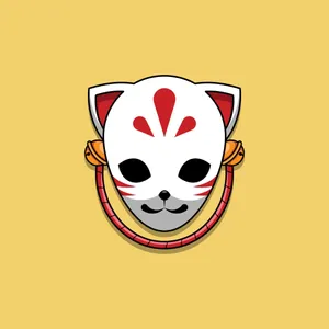 Demon Slayer Mask Vector Art Wallpaper