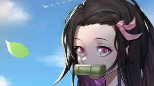 Demon Slayer Nezuko Cute Close Up Wallpaper