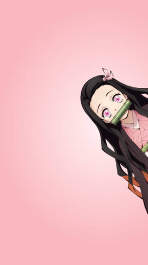 Demon Slayer Nezuko Cute Shot Wallpaper