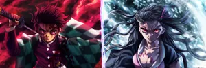 Demon Slayer Season 2 Tanjiro Nezuko Demon Form Wallpaper