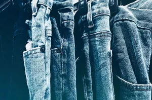 Denim Blue Jeans Hanging Wallpaper