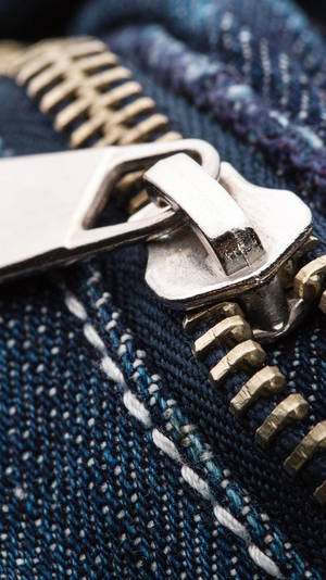 Denim Jeans With Metal Zipper Wallpaper