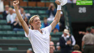 Denis Shapovalov Cheering Wallpaper