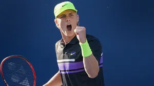 Denis Shapovalov Cheering Loudly Wallpaper