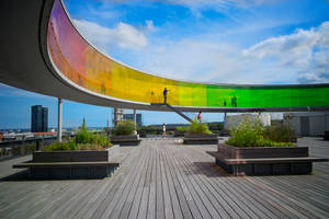 Denmark Colorful Aros Museum Wallpaper