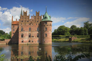 Denmark Egeskov Castle Wallpaper