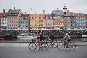 Denmark Tour In Nyhavn Wallpaper