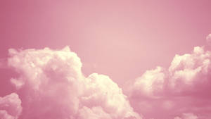 Dense Clouds In Pink Pastel Aesthetic Desktop Sky Wallpaper