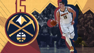 Denver Nuggets Nikola Jokić Digital Fanart Wallpaper